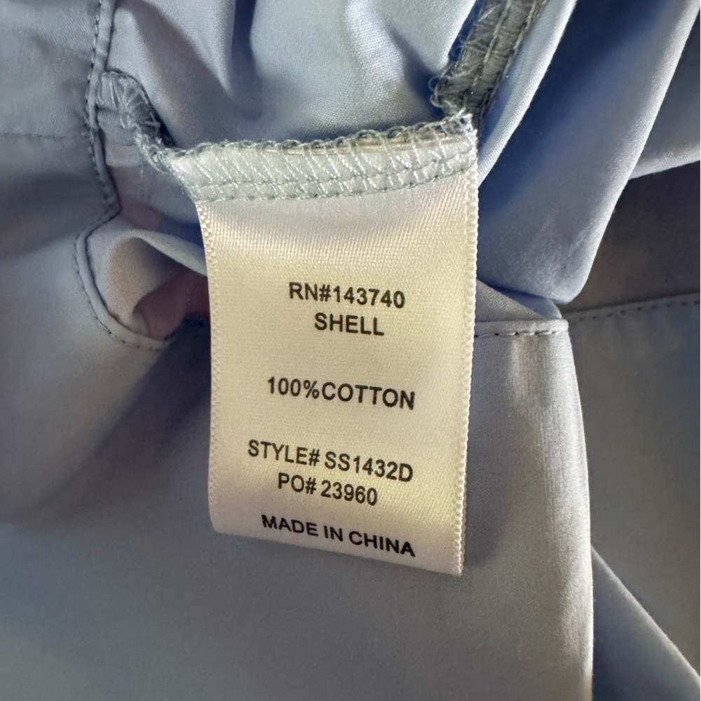 English Factory pale blue poplin dress - Picture 7 of 8